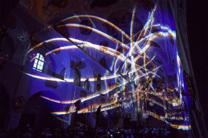 Orgelkonzert mit Lichtkunst von Victoria Coeln im Klagenfurter Dom, Carinthischer Sommer